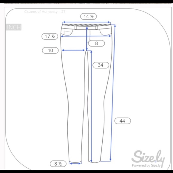 CITIZENS OF HUMANITY MEDIUM WASH BOOT CUT JEANS - Picture 5 of 5